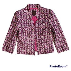 The Limited Pink Floral Open Front Blazer Size M